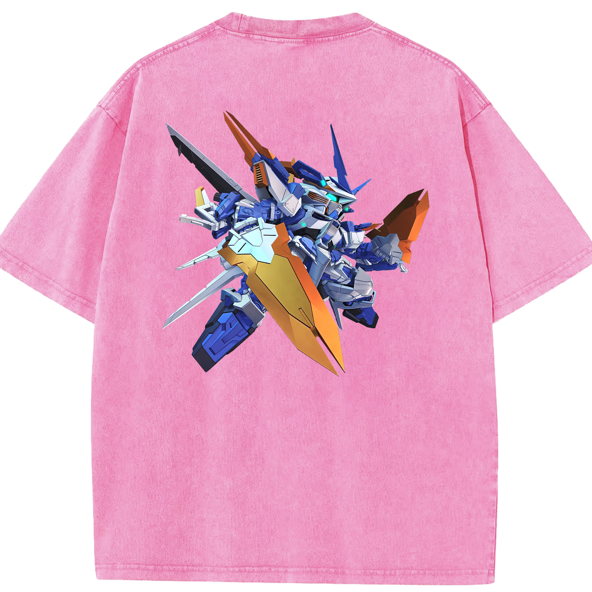 （画像用） 機動戦士ガンダム Mobile Suit Gundam 綿100% ヴィンテージ風 半袖Tシャツ（背面プリント）